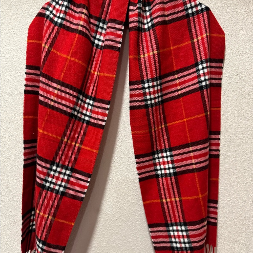Red Plaid Scarf